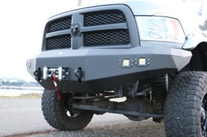 Dodge Ram 2500 Front Bumper - DV8 Offroad - Steel Construction, 2 Stage Powder Coat Finish, Accommodates Up to a 12,500 lbs. Winch - Textured Black - `10-`14